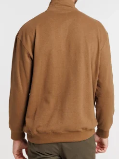 Sweat col montant zippé homme