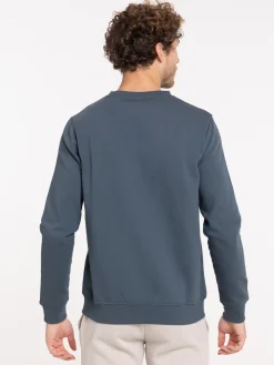 Sweat col rond message homme