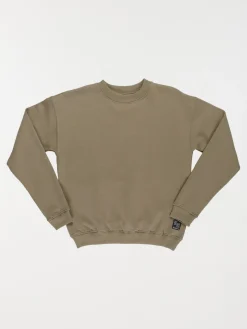 Sweat col rond vert sauge garçon (XXS-M)