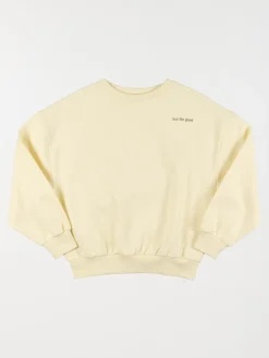 Sweat coloris vanille fille (XXS-M)