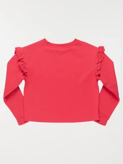 Sweat dark pink fille (3-12A)
