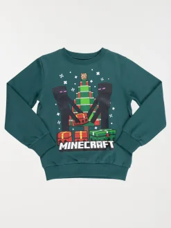 Sweat de Noël Minecraft garçon (3-12A)