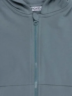 Sweat garçon uni à capuche (3-12A)