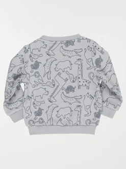 Sweat gris imprimé garçon (3-36M)
