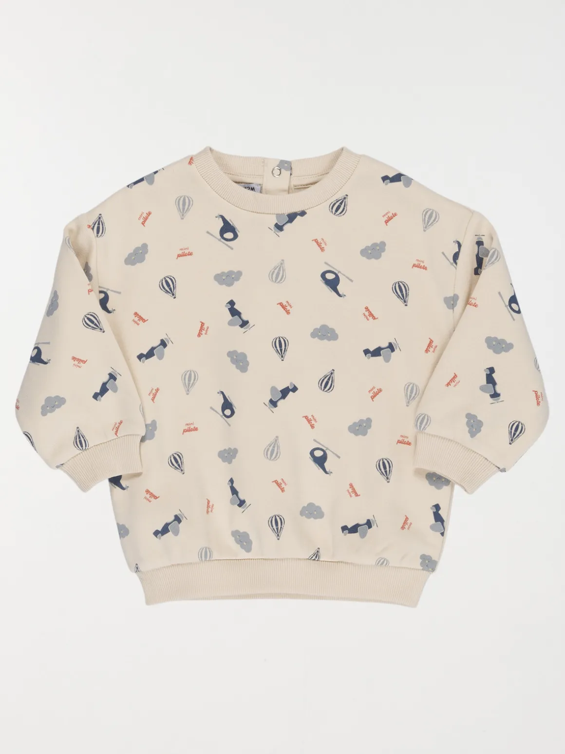 Sweat imprimé avions garçon (3-36M)