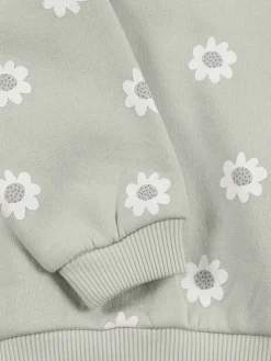 Sweat motif fleuri fille (3-36M)