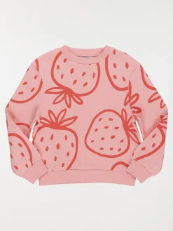 Sweat motif fraise fille (3-12A)