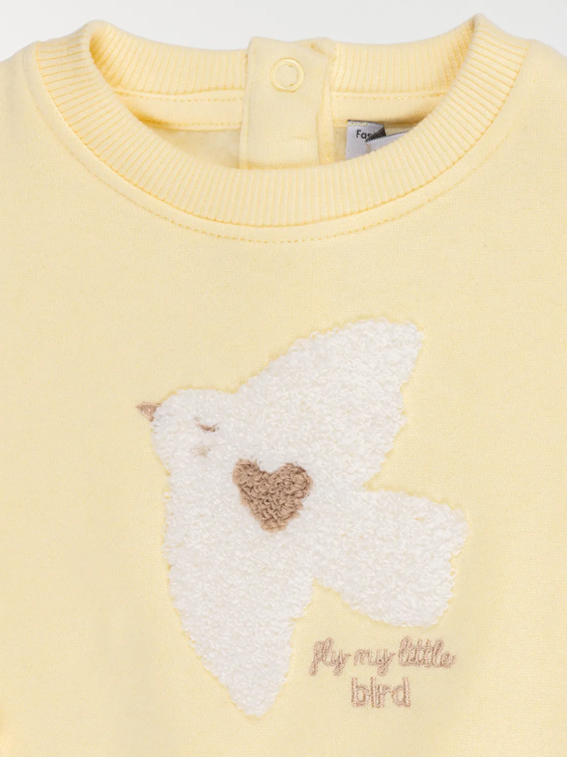 Sweat motif oiseau devant fille (3-36M)