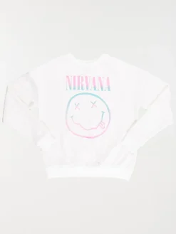 Sweat Nirvana blanc fille (XXS-M)