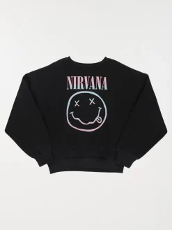 Sweat Nirvana fille noir (XXS-M)