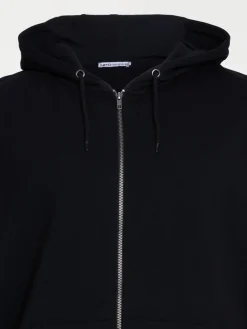 Sweat noir capuche grande taille homme