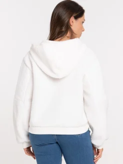 Sweat polaire à capuche femme