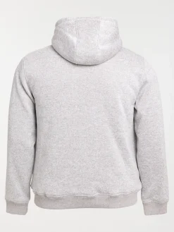 Sweat polaire gris grande taille homme