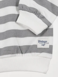 Sweat polo rayé garçon (3-36M)