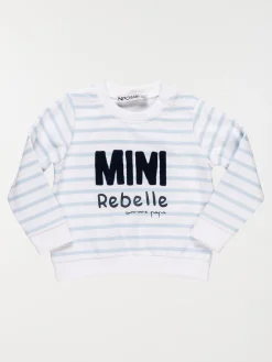 Sweat rayé mini rebelle garçon (3-24M)