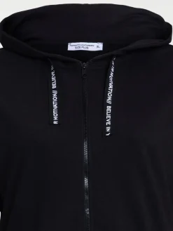 Sweat sport grande taille femme noir