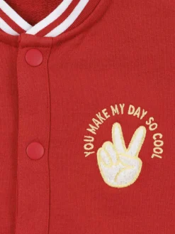 Sweat teddy rouge garçon (3-12A)