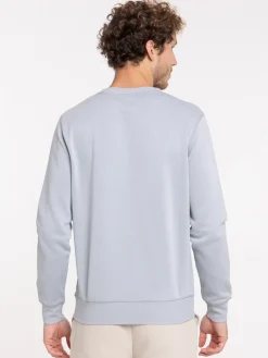 Sweat uni basique gris homme