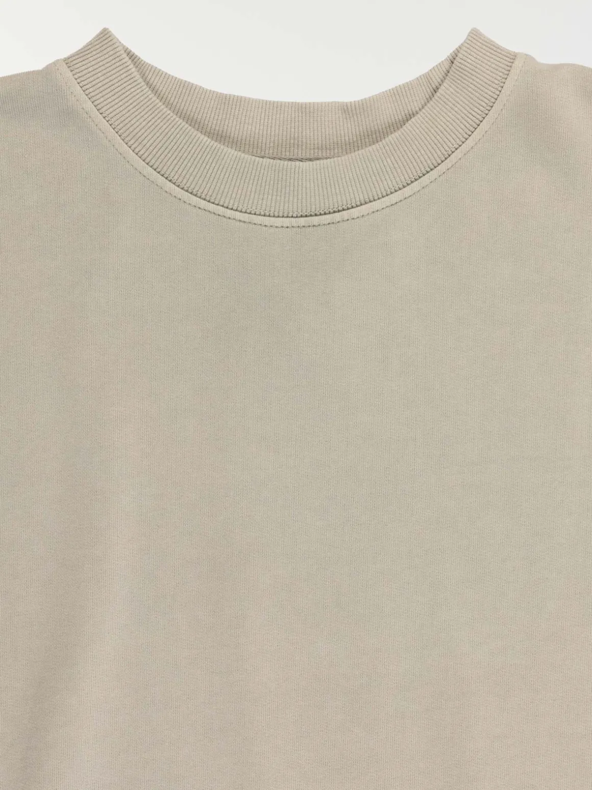 Sweat uni col rond fille (XXS-M)