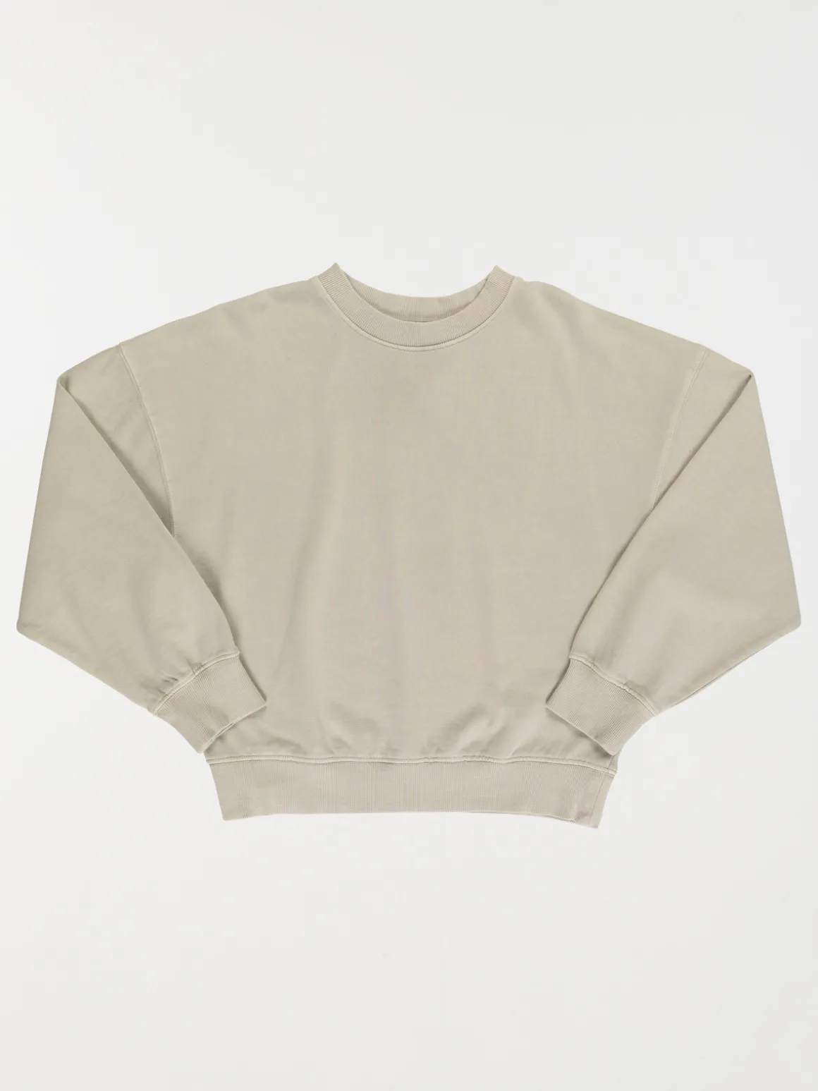 Sweat uni col rond fille (XXS-M)