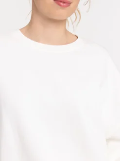 Sweat uni écru femme