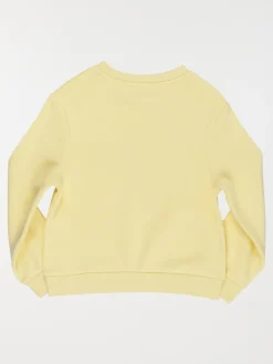 Sweat uni jaune clair fille (3-12A)
