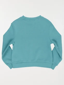 Sweat uni motif coeur fille (3-12A)