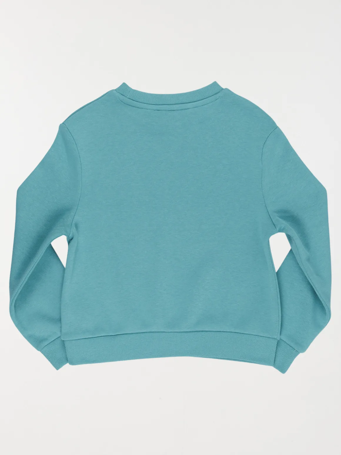 Sweat uni motif coeur fille (3-12A)