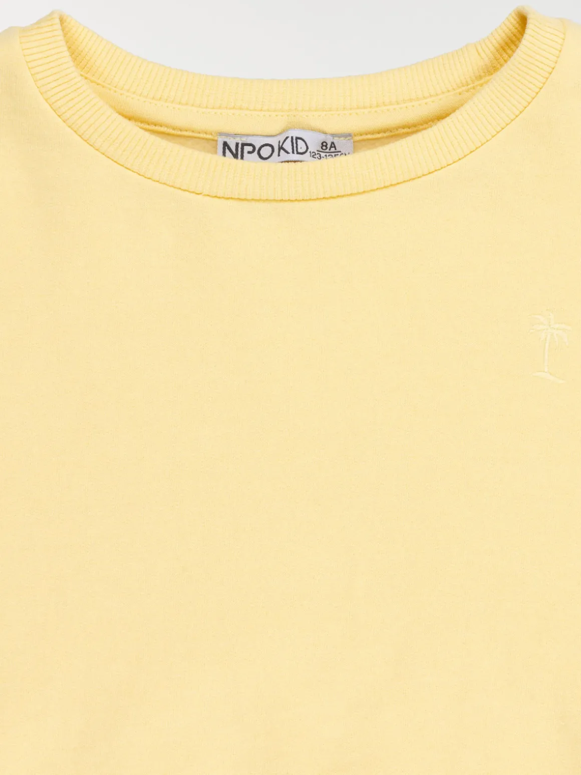 Sweat uni motif garçon (3-12A)
