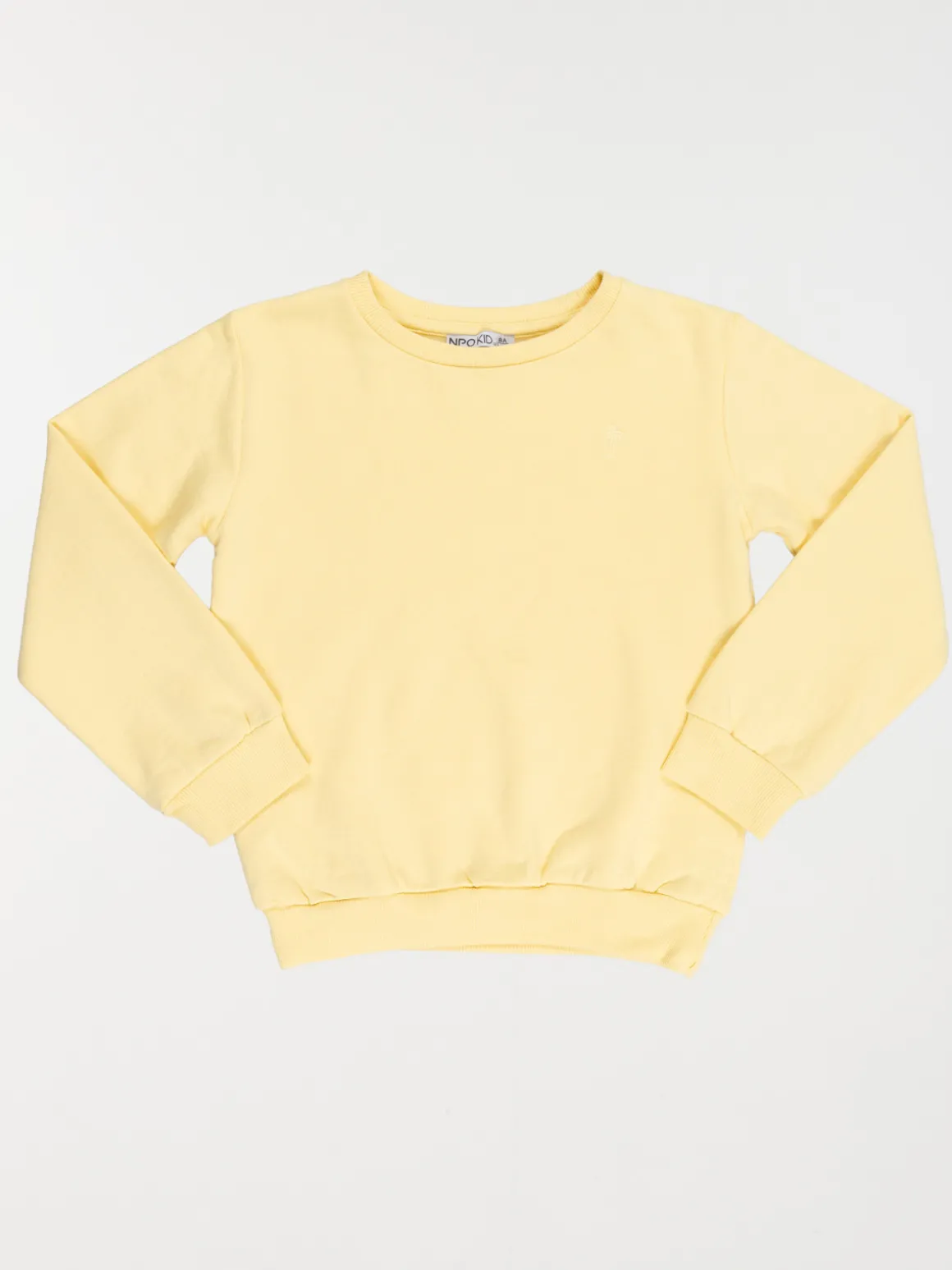 Sweat uni motif garçon (3-12A)