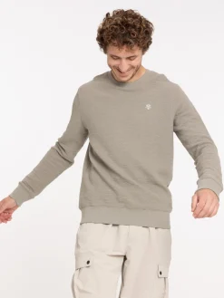 Sweat uni motif poitrine homme