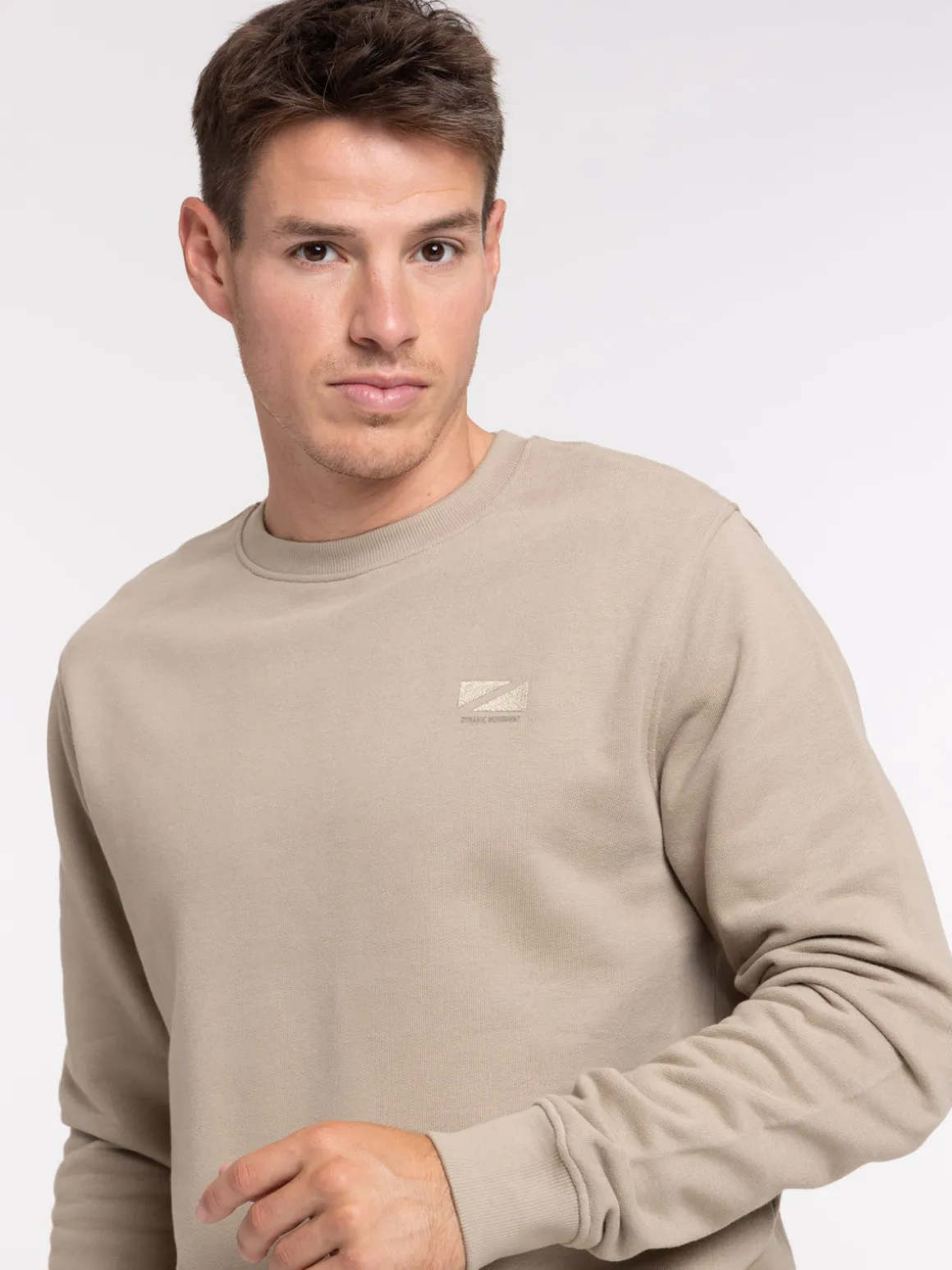 Sweat uni motif poitrine homme