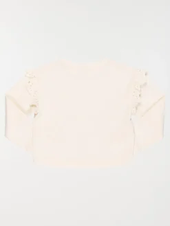 Sweat volanté écru fille (3-12A)