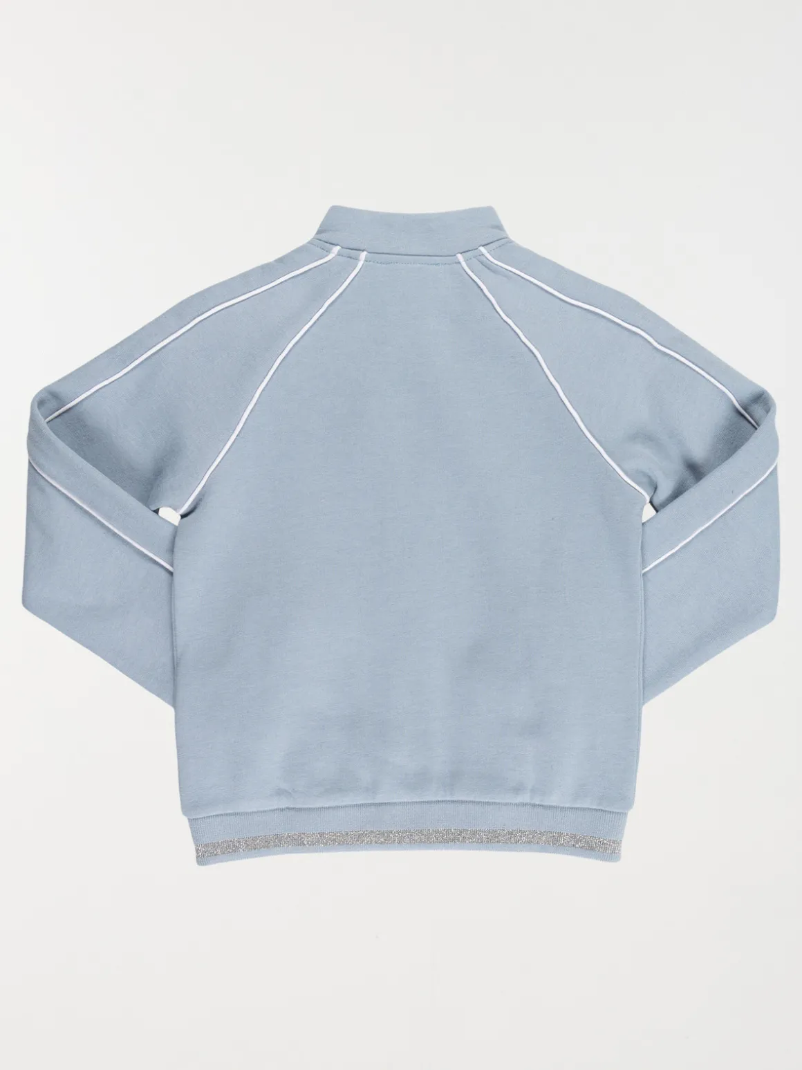 Sweat zippé bleu givré fille (4-12A)
