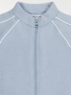 Sweat zippé bleu givré fille (4-12A)