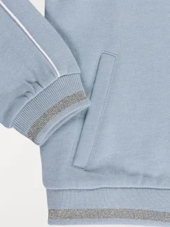 Sweat zippé bleu givré fille (4-12A)