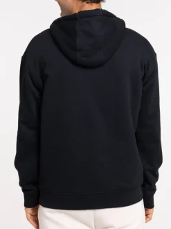 Sweat zippé capuche noir homme