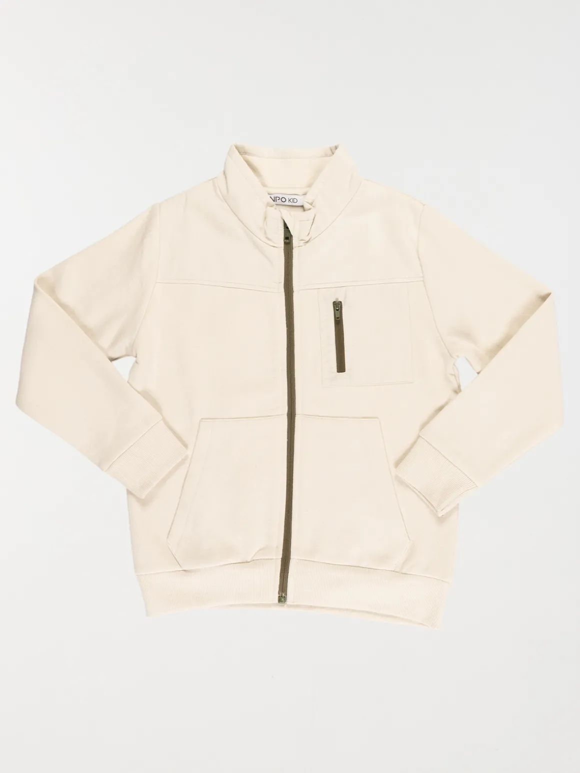 Sweat zippé col montant garçon (3-12A)