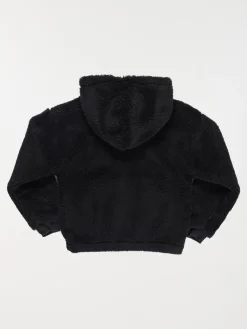 Sweat zippé tout doux fille noir (3-12A)