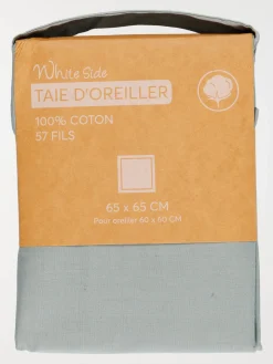 Taie d'oreiller 65 x 65 cm sauge