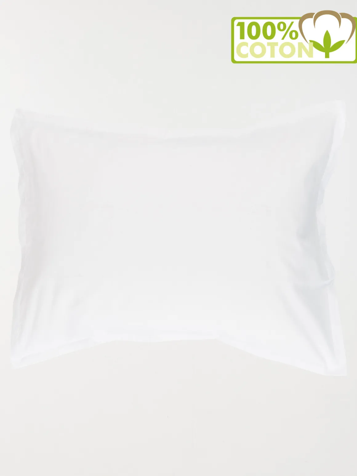 Taie d'oreiller 55x70 cm blanc
