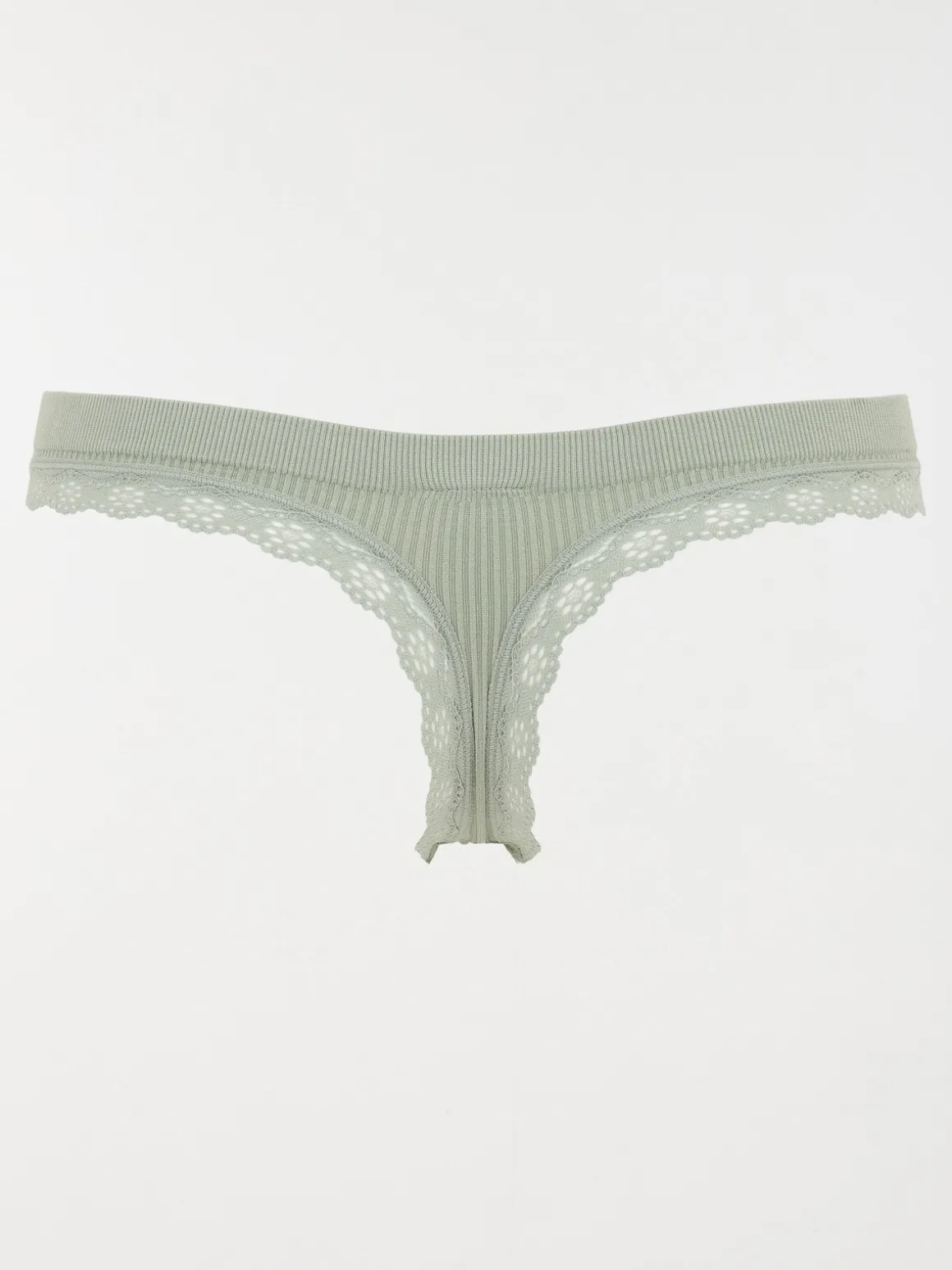 Tanga côtelé iceberg femme (S-XL)