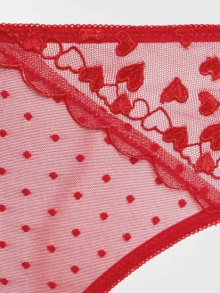 Tanga dentelle et coeur femme (42-56)