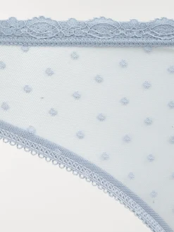 Tanga femme dentelle ciel (S-L)