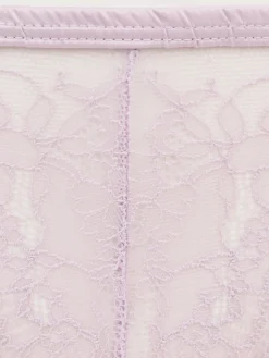 Tanga lilas dentelle femme (S-XL)