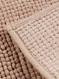 Tapis de bain chenille taupe