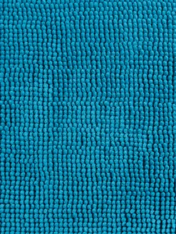 Tapis de bain chenille 50x80cm turquoise