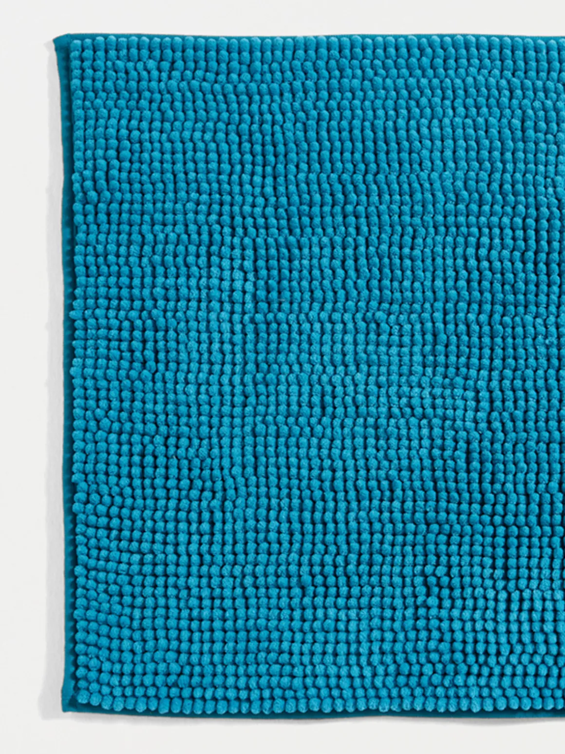 Tapis de bain chenille 50x80cm turquoise