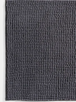 Tapis de bain 50x80 cm gris anthracite