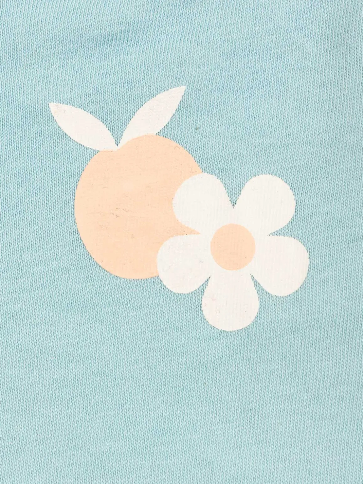 Tee-shirt aqua fleurs fille (3-36M)